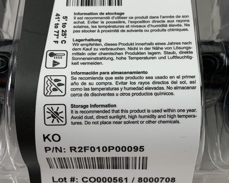 Card@Once R2F010P00095 Monochrome KO 600 Prints / Roll Ribbon Cartridge