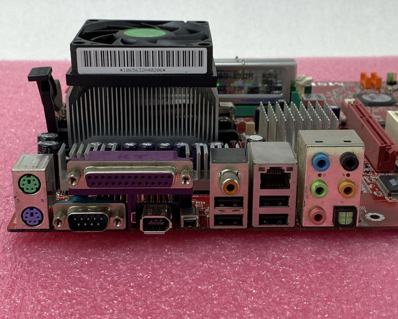 MSI 6702 Motherboard AMD Athlon 64 3400t 2.4GHz 1GB RAM w/ Shield