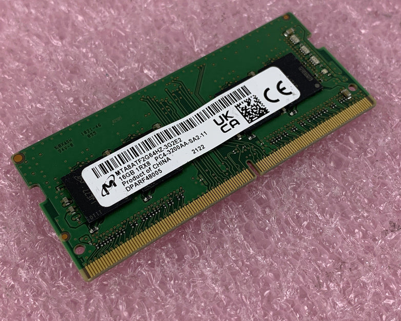Micron MTA16ATF2G64HZ-2G3E1 16 GB 2Rx8 PC4-2400T Laptop Memory RAM SO-DIMM