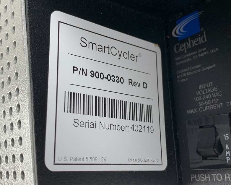 Cepheid Smartcycler 900-0330 Powers On
