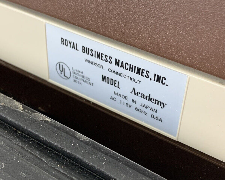 Vintage Royal Business Machines Academy Typewriter in Case Tested