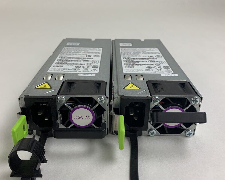 LOT OF 2 Cisco UCSC-PSU1-770W V01 770W Power Supply PS-2771-1S-LF Tested