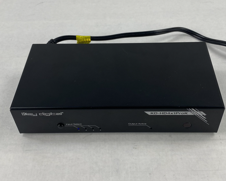 Key Digital KD-HD4x1ProK HDMI Switcher Power Tested No AC Adapter
