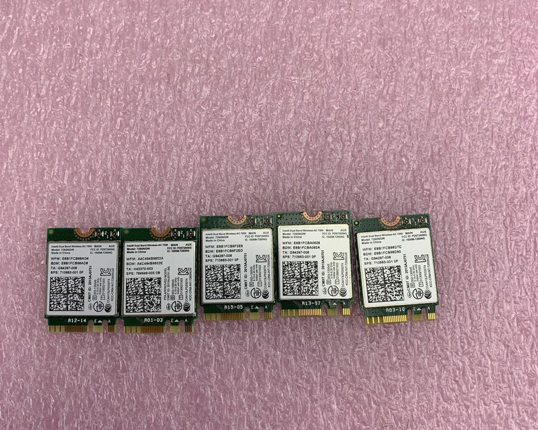 Intel Dual Band Wireless-AC 7260 (Lot of 5)