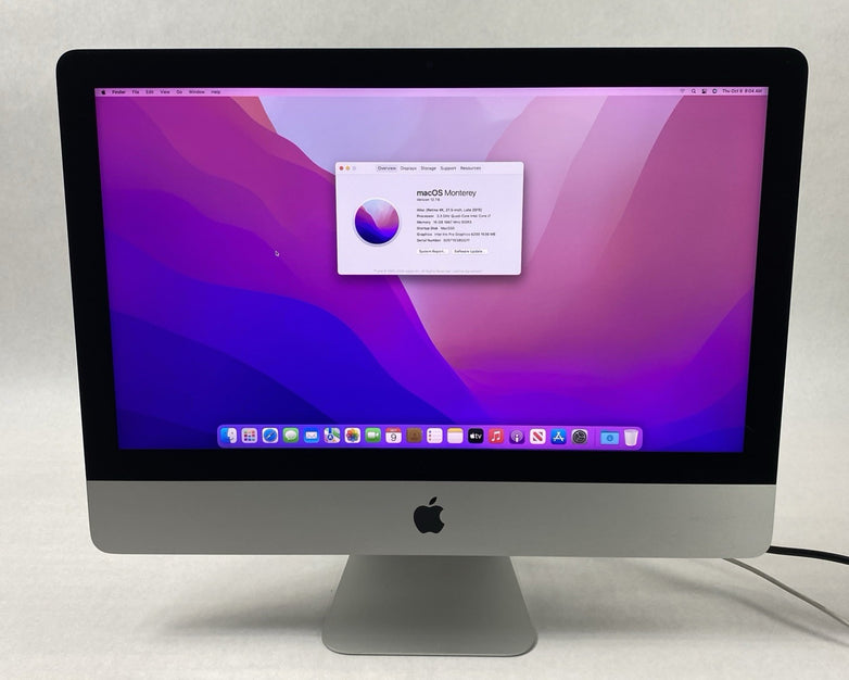 Apple A1418 iMac Retina 4k 21.5" 2015 3.3GHz i7 16GB RAM 2TB HDD Fusion os12.7.6