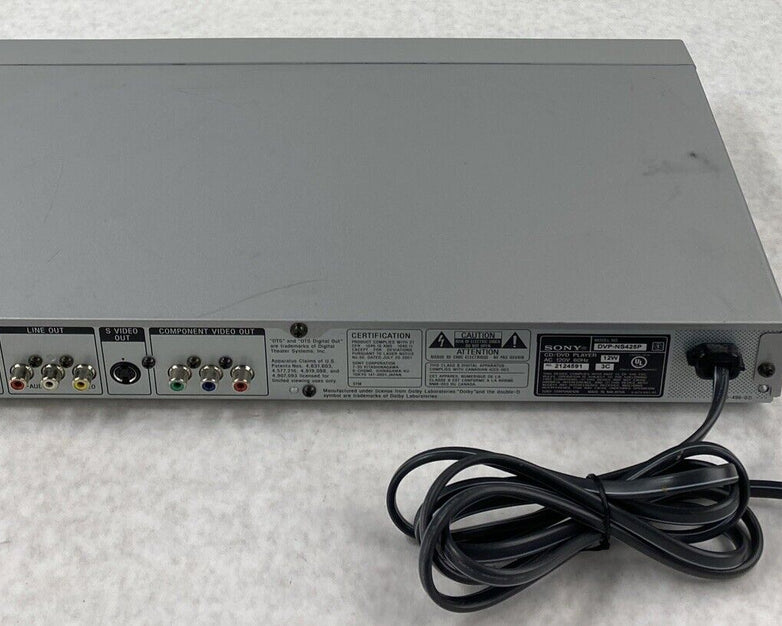 Sony DVP-NS425P DVD CD Player 12bit 54MHz Video D/A Converter TESTED