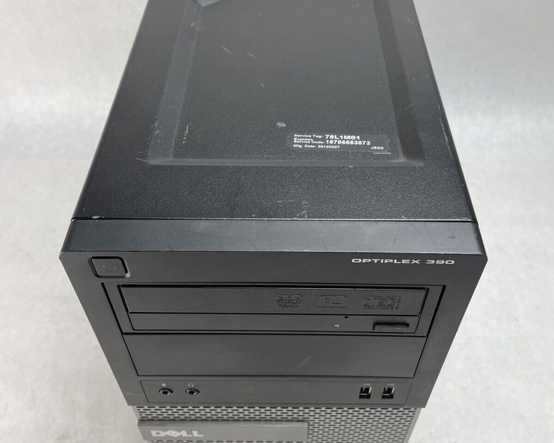Dell Optiplex 390 MT Intel Core i5-2400 3.1GHz 4GB RAM No HDD No OS