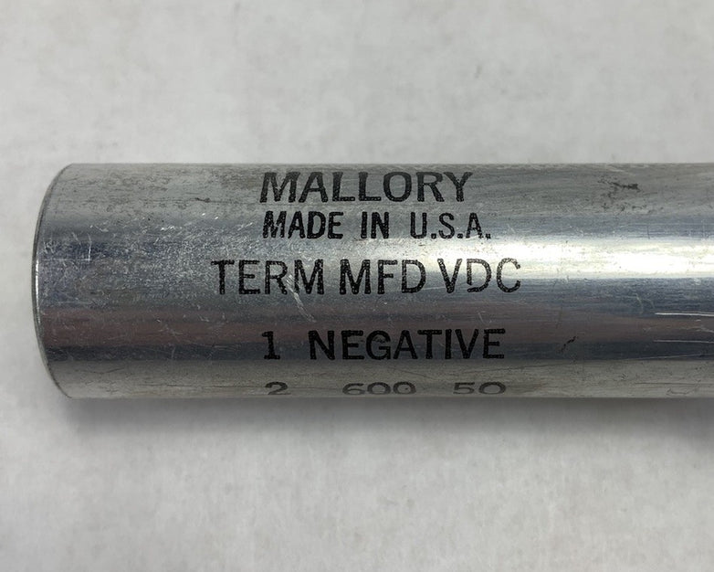 Mallory 20-71284 600MFD 50VDC 2356302X Electrolytic Capacitor (Lot of 4)