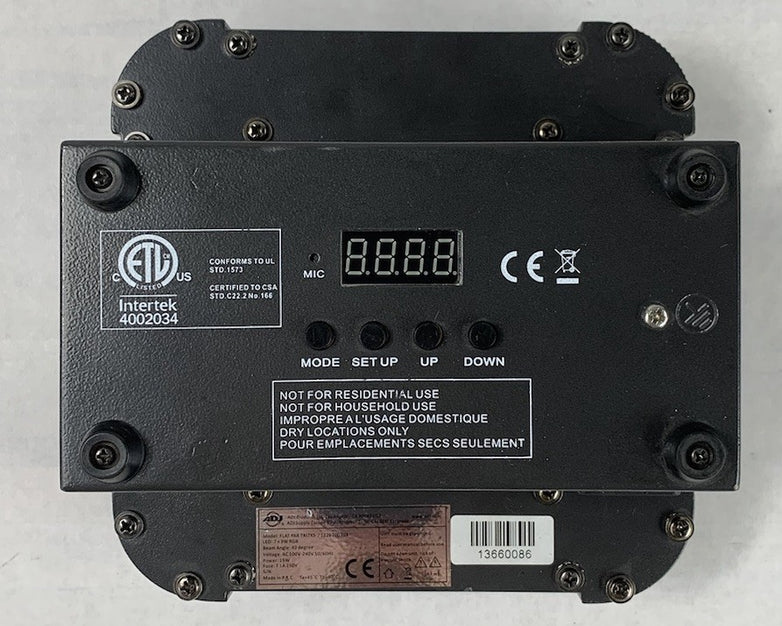 ADJ FLAT PAR TRI7XS Lamp - Parts or Repair Bad Buttons