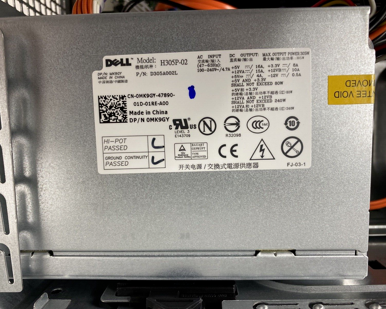 Dell OptiPlex 780 MT Intel Core 2 Duo E8400 3.00GHz 2GB RAM No HDD No OS