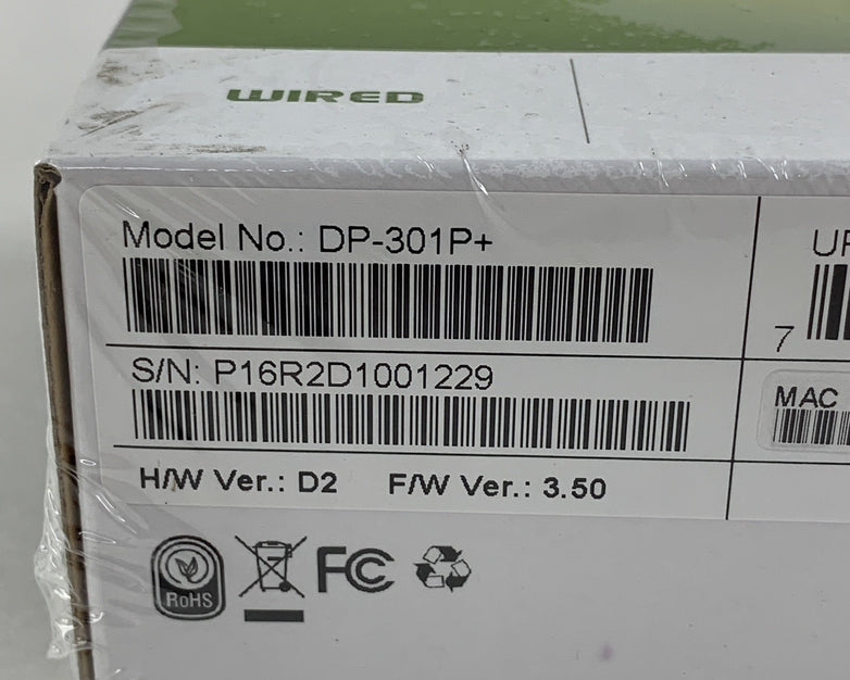 D-Link DP-301P+ Fast Ethernet Parallel 1 Centronics Port Print Server New