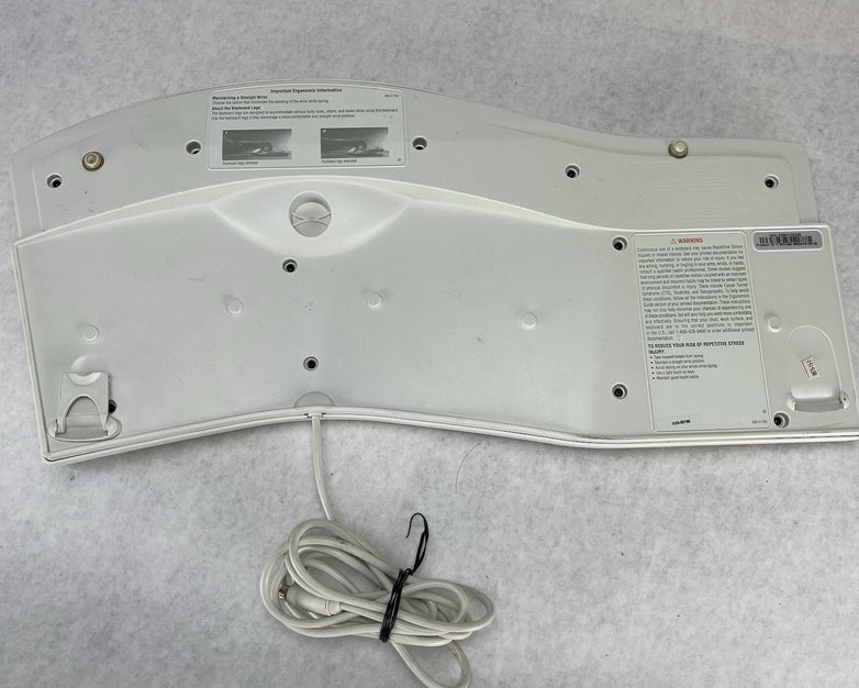 Vintage Microsoft Natural Keyboard Elite White Cream Ergonomic Keyboard