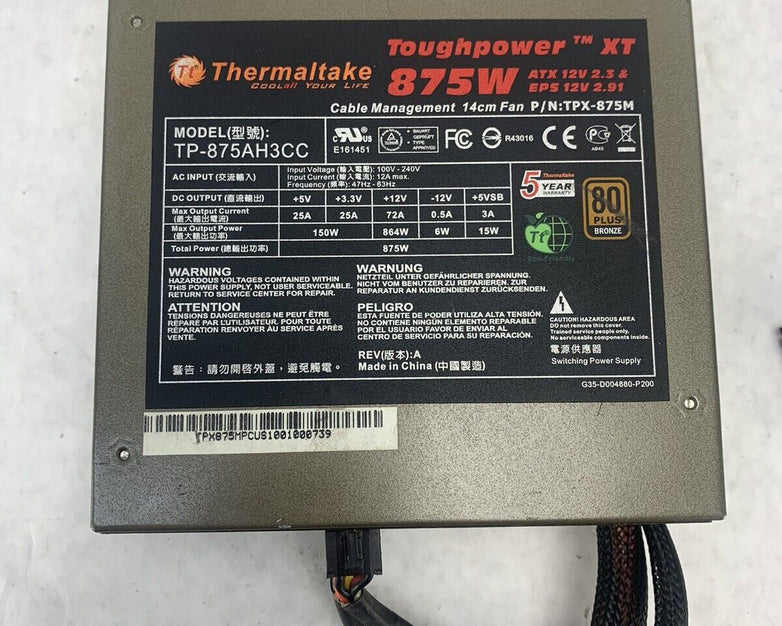 Thermaltake Toughpower XT 775W TP-775AH3CC / TPX-775M / Brand New