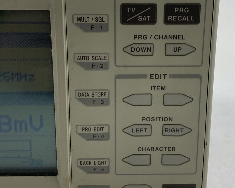 Leader 952 TV Satellite Signal Level Meter Powers On Screen Bleeding W/ Case