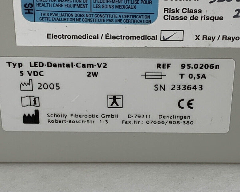 Camrex Intraoral LED-Dental-Cam-V2 Flexiscope LED Dental Cam V2 No Power Supply