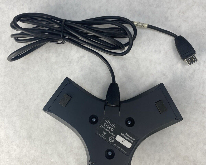 Lot( 4 ) Cisco 2201-40140-001 Wired Conference Speaker External Mic Pods w Cord