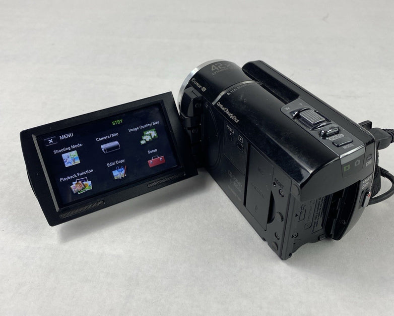 Sony HDR-XR160 Digital HD Video Camera Recorder with AC Adapter Power Tested