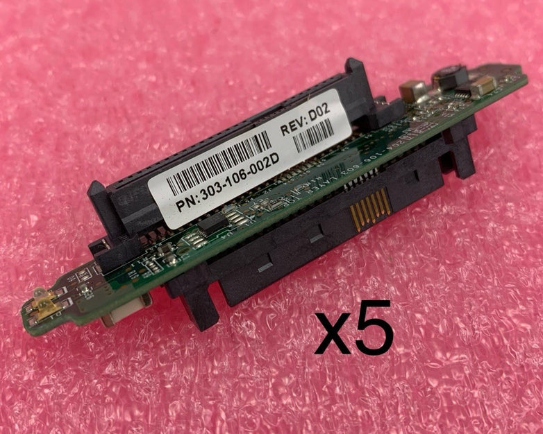 EMC 303-106-002D Rev D02 Server HDD Interposer Connection Board (Lot of 5)