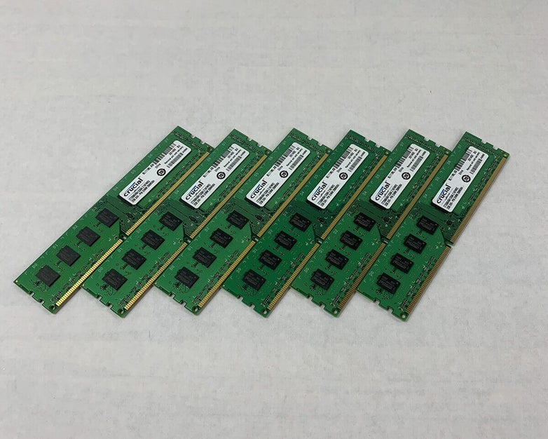 Crucial 2GB 240-Pin DIMM 256MX64 Memory CT25664BA1339A.C16FMR2 (Lot of 6)