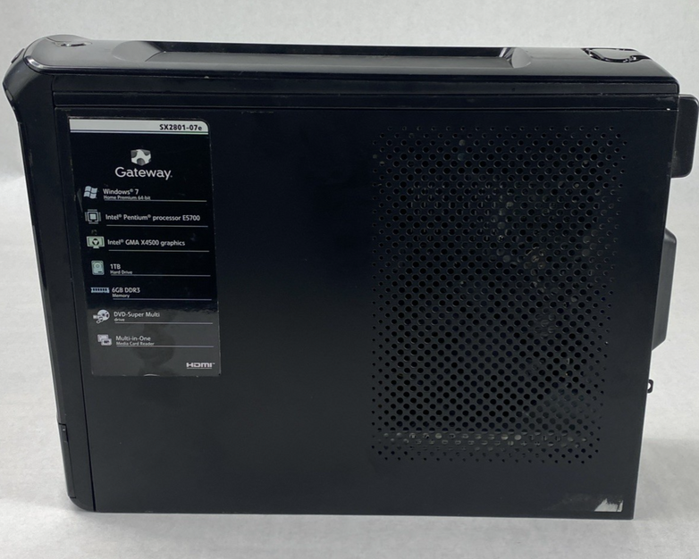 Gateway SX2801 SFF Pentium Dual-Core E5700 3.00GHz 6GB RAM No HDD No OS