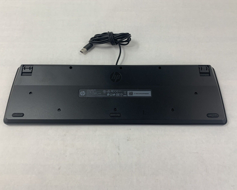 HP PH0U Slim USB Wired US Black Desktop Keyboard with Numpad