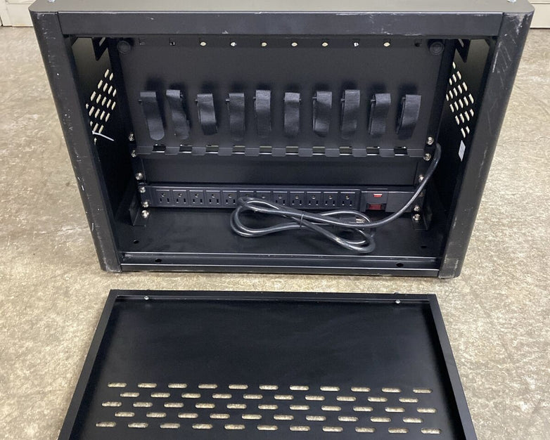 Black Box UD10KP Tablet Charging Cabinet 10 Slot Cubby Locker for Tablet Laptop