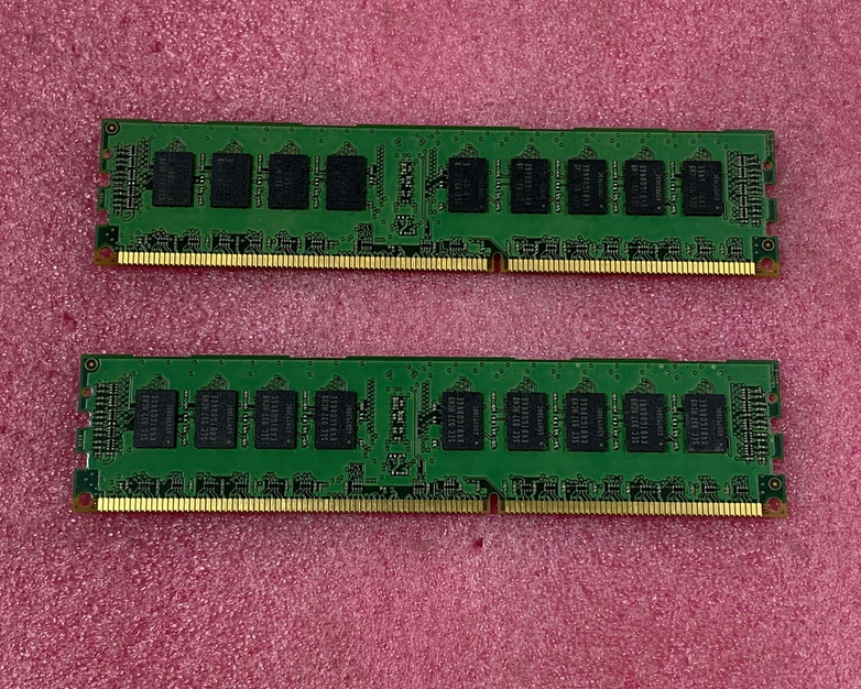 Samsung 4GB Kit 2x4GB 2Rx8 PC3-10600R-09-10-B0-D2 Server Ram M393B5673EH1