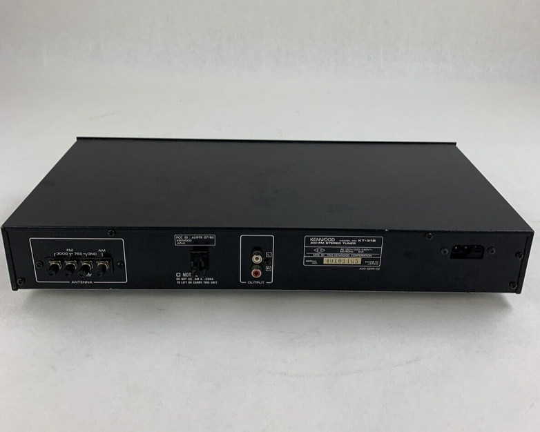 Kenwood KT-31B AM-FM Stereo Tuner Black Tested