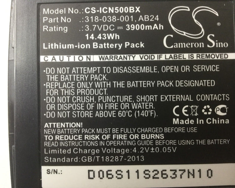 Cameron Sino CS-ICN500BX Battery Pack