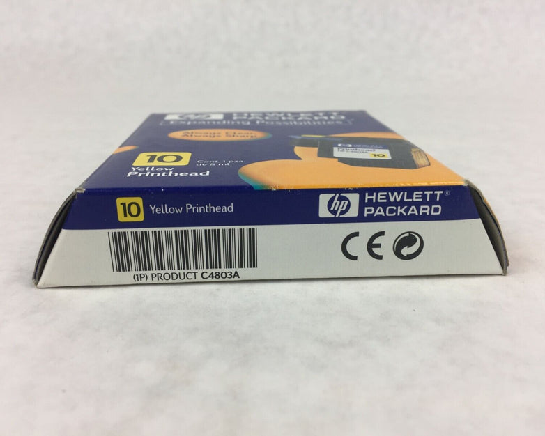 Genuine HP 10 Printhead Yellow C4803A Warranty End Date May 2002 Factory Sealed