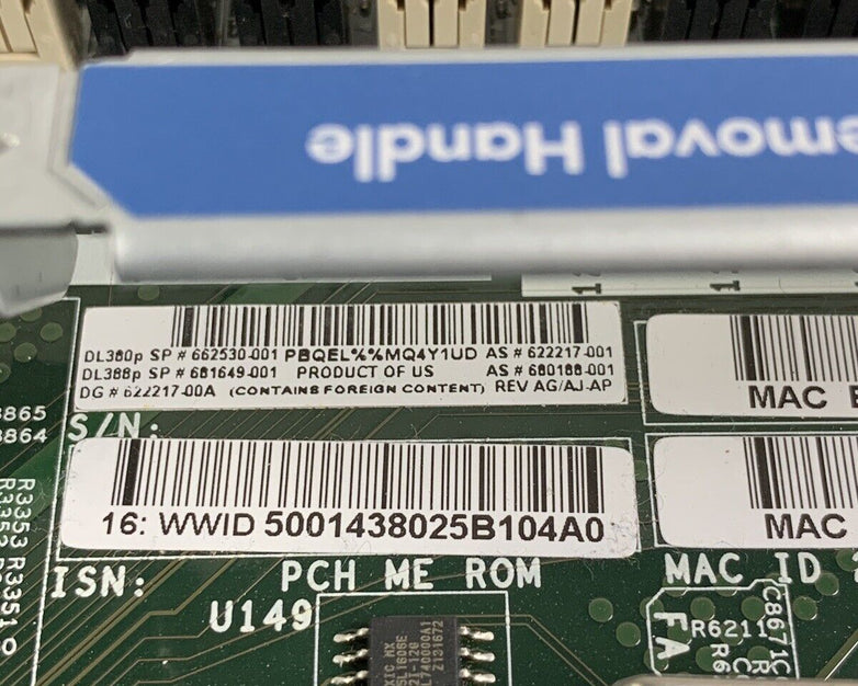 HP ProLiant DL380p Gen8 Server 2x E5-2630 2.3 GHz 48 GB RAM NO HDD NO OS