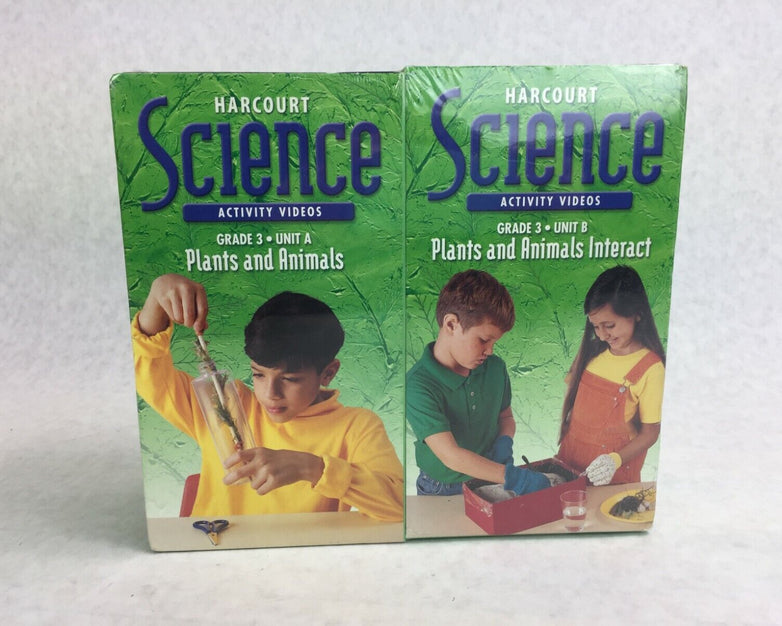 Harcourt Science Activity Videos Grade 3 Units A-F Factory Sealed 6 VHS Tapes
