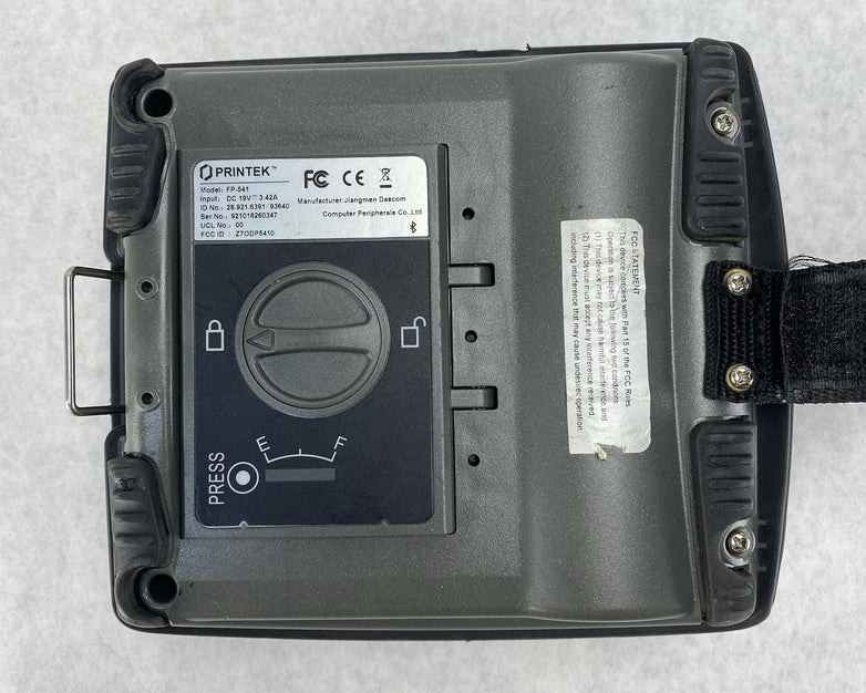 Printek FP541 Direct Thermal Printer No AC Adapter Partially Tested