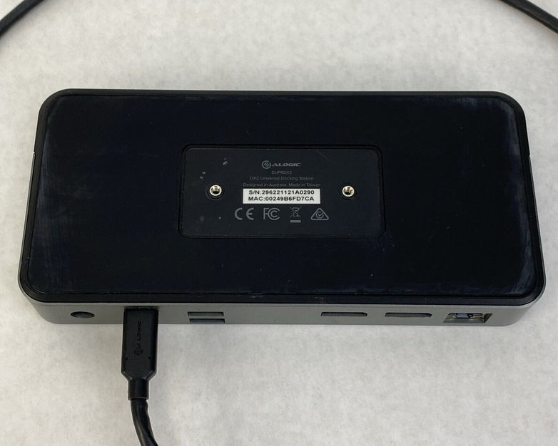 Alogic DX2 Dual 4K Display Universal Docking Station DUPRDX2-100