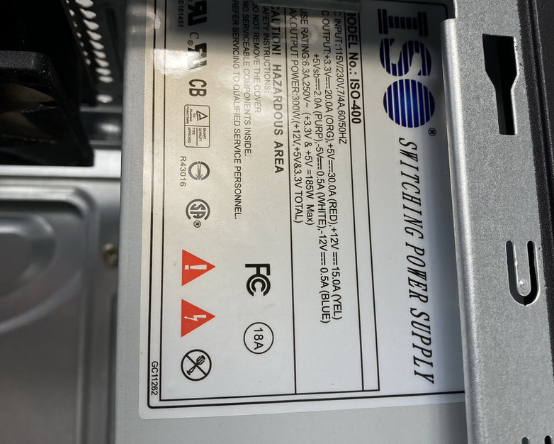 Unbranded Mid ATX Tower Computer Case with 350W Power Supply