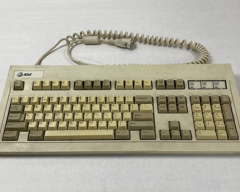 Vintage AT&T CIG8AVE03417 Enhanced Keyboard Key Tronic Untested