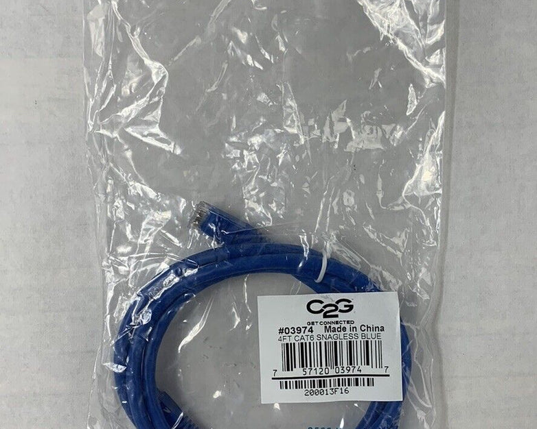 C2G 03974 4ft CAT6 Patch Cable (Lot of 3)