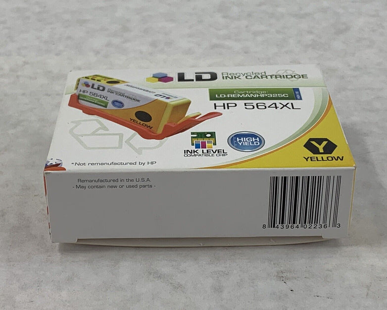 LD Yellow Ink Cartridge for HP 564XL Factory Sealed