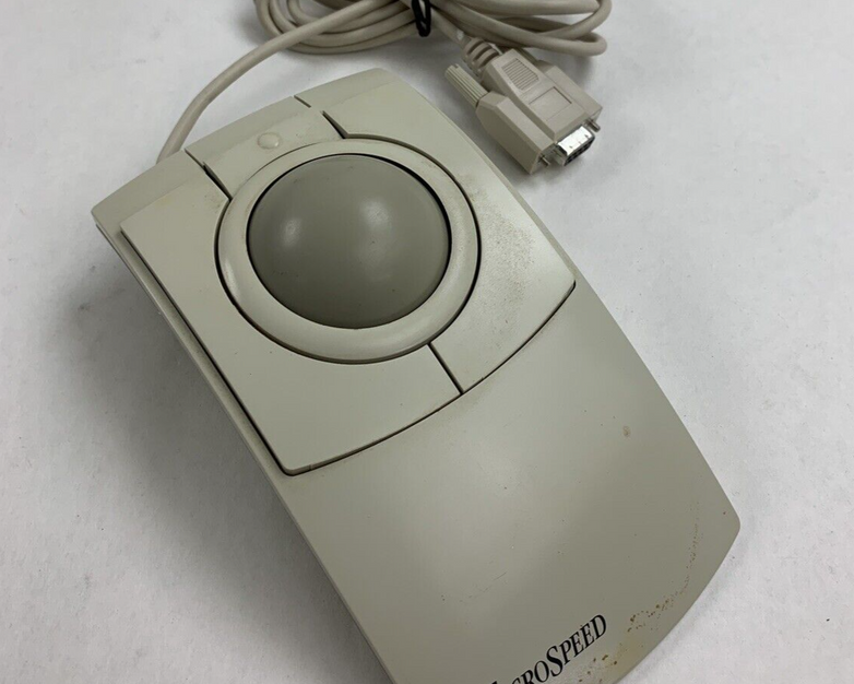 Microspeed PD-270 PC-Trac Deluxe The Superior Mouse Vintage Untested