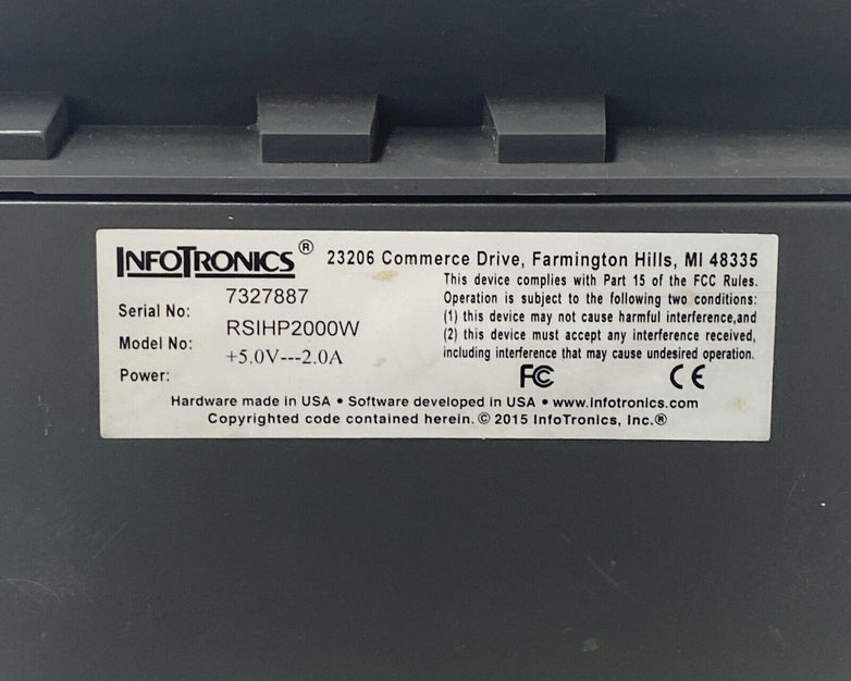 Recognition Systems InfoTronics Shlage HandPunch 2000 XL Biometric Hand Scanner