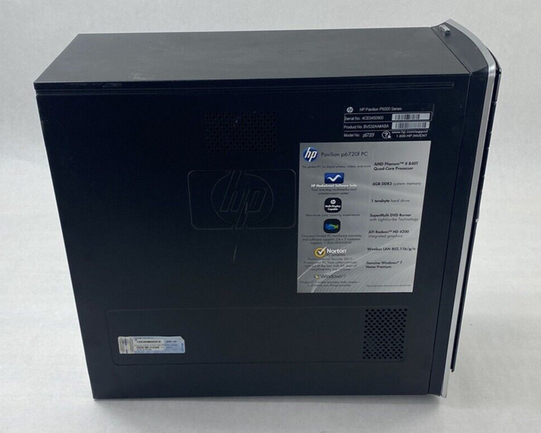 HP Pavilion P6720F MT Phenom II X4 890T 2.90GHz 4GB RAM No HDD No OS