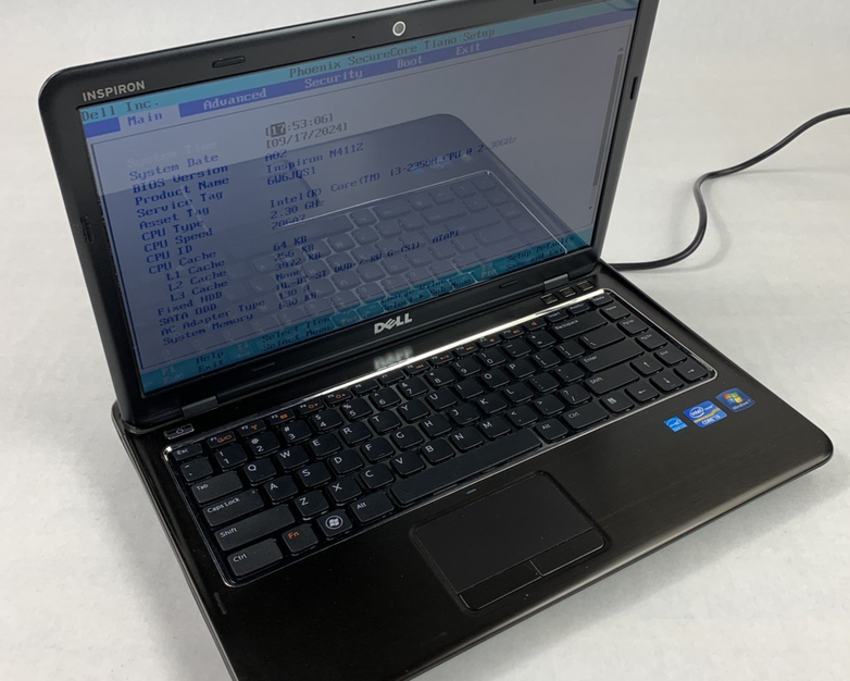 Dell Inspiron N411Z 14" i3-2350M 2.3 GHz 630 KB Ram No OS No HDD No Batt No AC