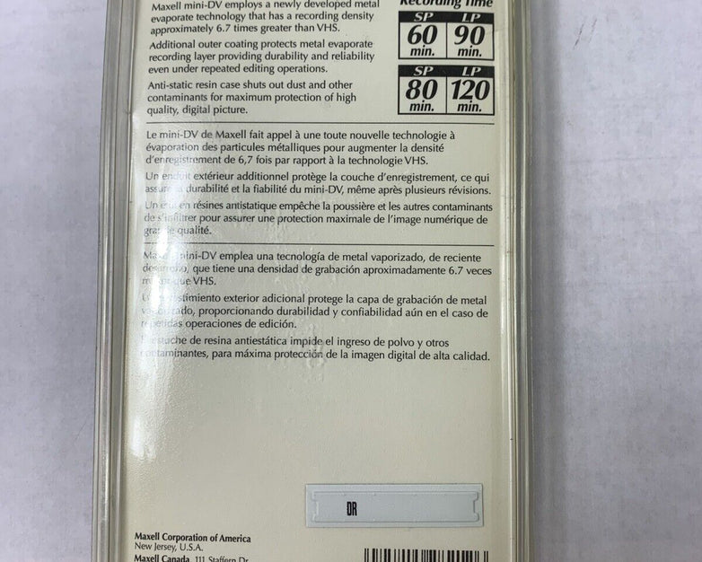 3-Pack Maxwell DVM60SE Digital Video Cassette