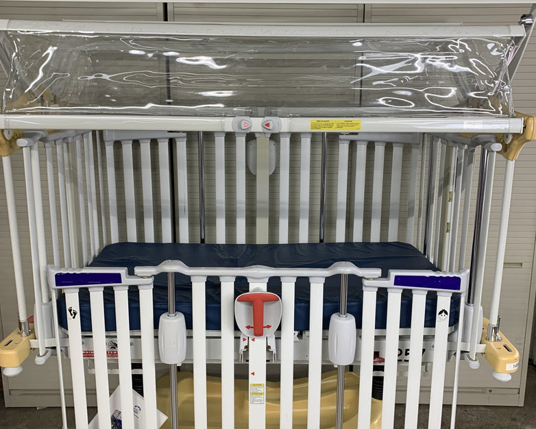 Stryker Cub FL19H Pediatric Crib with Mattress and FA64183 Retractable Top