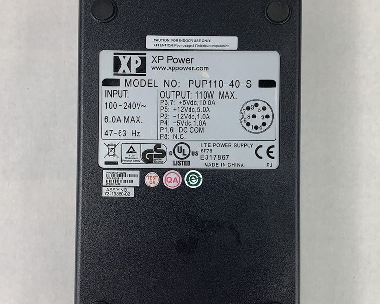 XP Power PUP110-40-S 110W AC Adapter Power Supply