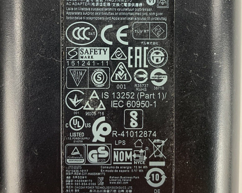 Dell HA65NM170 Laptop AC Adapter (Lot of 2)