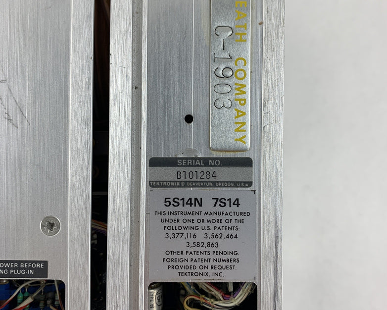 Tektronix 7S14 Dual Trace Delayed Sweep Sampler 7000 Series Oscilloscopes