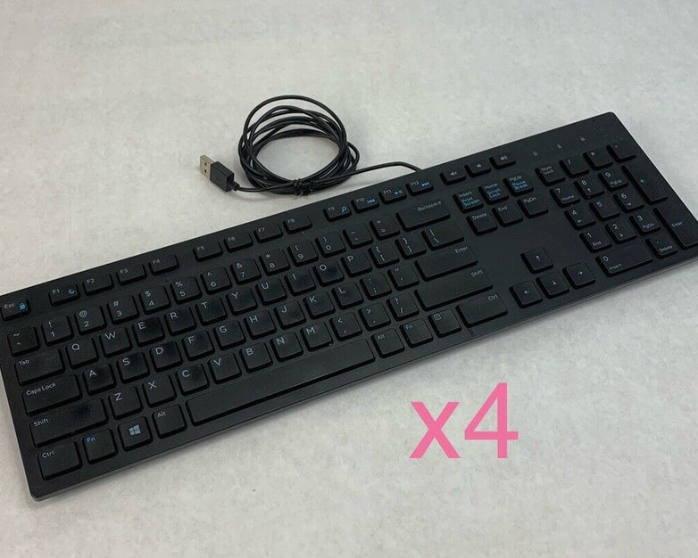 Dell KB216t Wired USB Keyboard (Lot of 4)