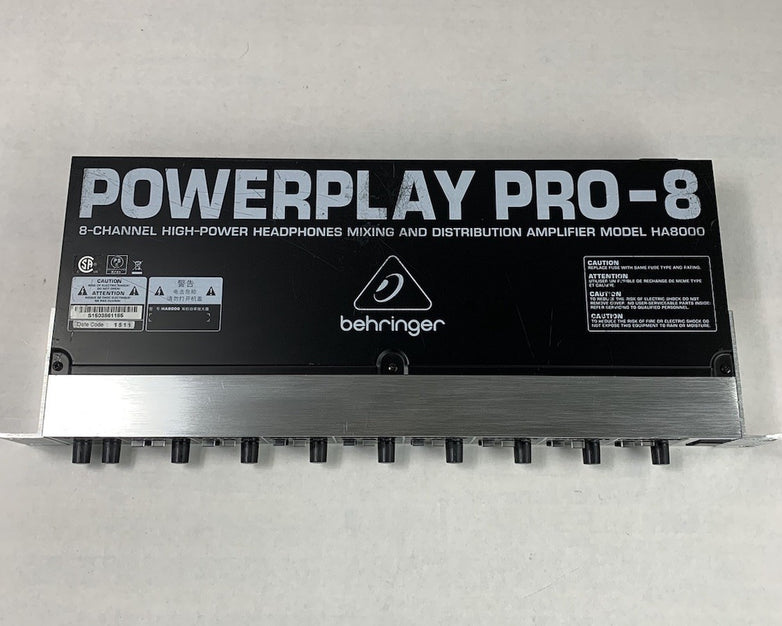 Behringer PowerPlay Pro-8 HA8000 8-Channel Headphone Mixer and Amplifier