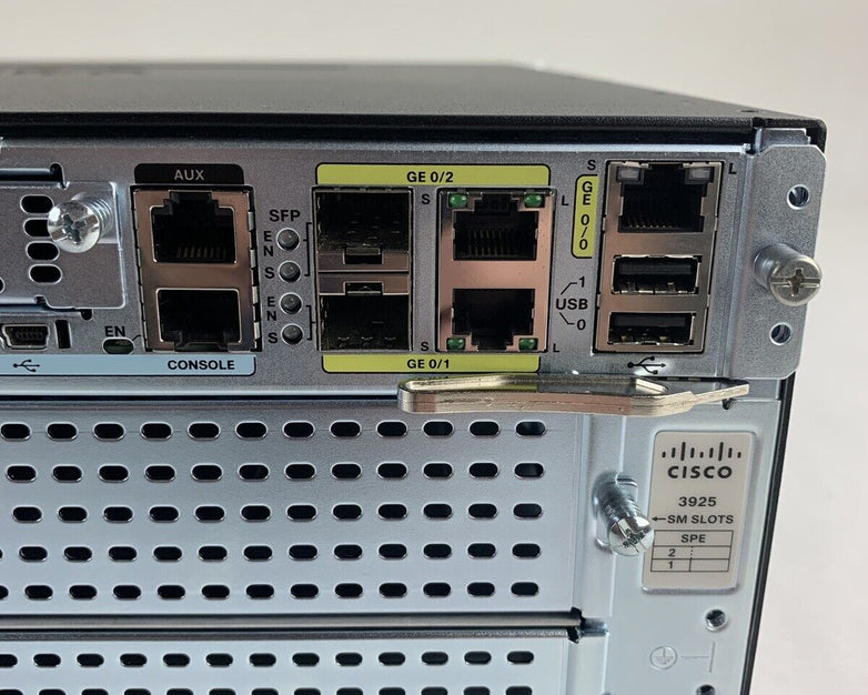 Cisco 3900 CISCO3925-CHASSIS V02 Dual Gigabit Integrated Services Router No OS